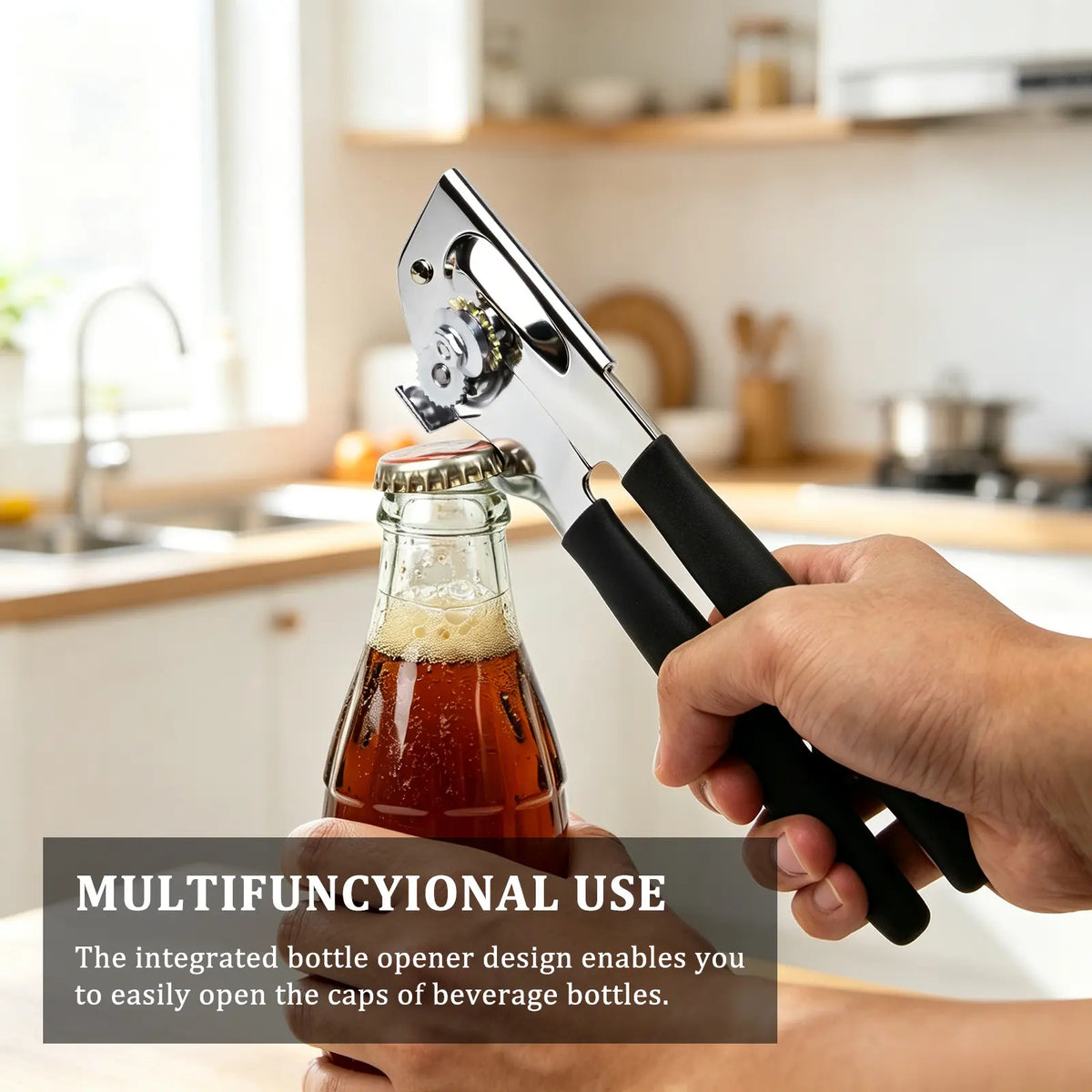 Multi-Functional Can Opener And Bottle Opener, Manual Can Opener